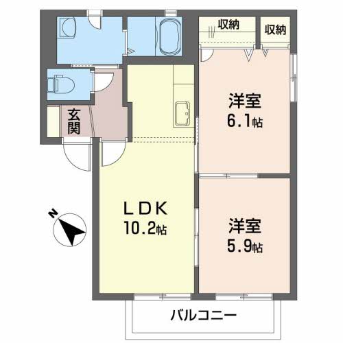ヴェルドミール御所野A 102号-13