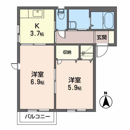 ヴィラージュＣ 201号-16