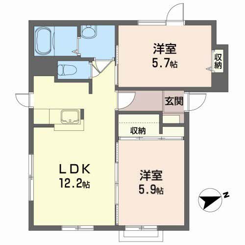 スプルース　パル　１号館201-2