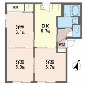 グレース城下Ａ 102号室