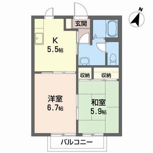 フレグランス・かわぐちＤ 205号室