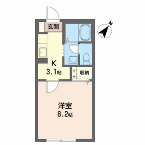 リュミエールオムＡ 102号室