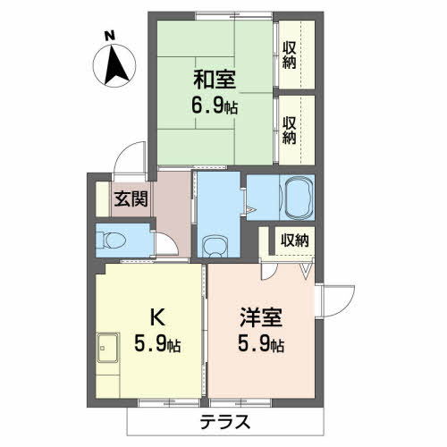 メゾン・ド・ファミーユＤ 102号-2