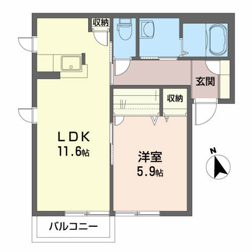 シャーメゾン・セーヌ 201号-2