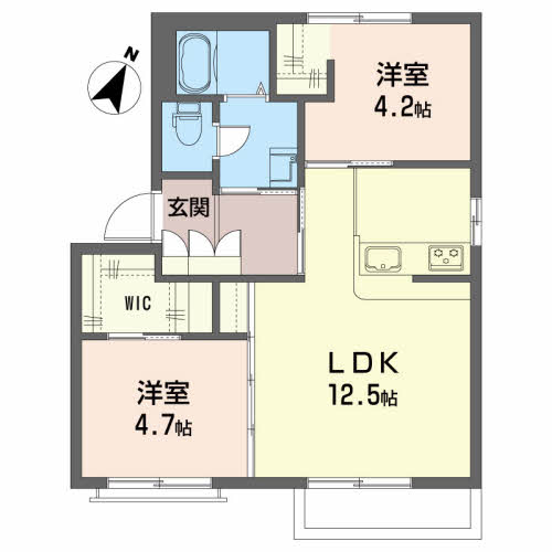 クリストフル江陽Ｄ 201号-13
