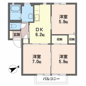 ディアスオーバ 202号室