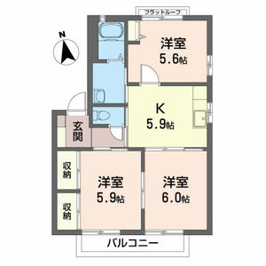 グリーンヒルズＢ 201号室