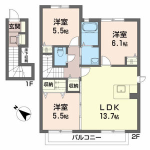アムールコートⅡＢ B202号室
