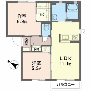シャーメゾンクレールＢ B202号室