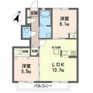 シャーメゾン　シンフォニー D102号室