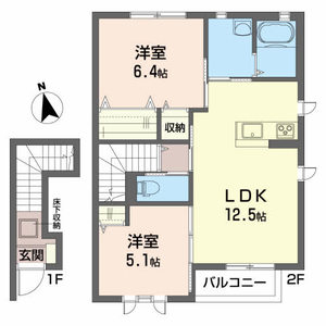 エコースクエア・ＨＩＬＬＶＩＥＷ 203号室