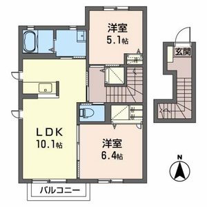 シャーメゾン２２ A204号室