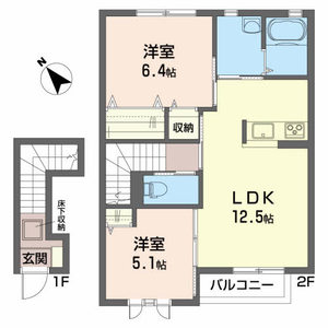 メープルコート萩洗 202号室