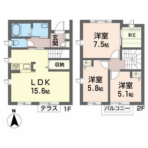 クレセント矢巾 101号室