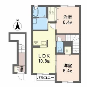 プライムタウン　Ａ A203号室
