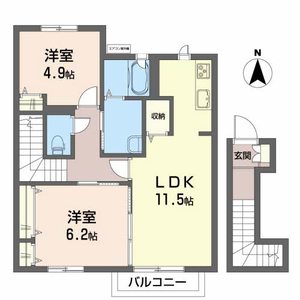 プライムタウン　Ｂ B201号室