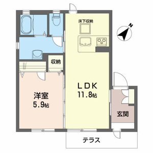 Ｐｒｉｖａｔｅ　Ｇａｒｄｅｎ　向陽台 101号室
