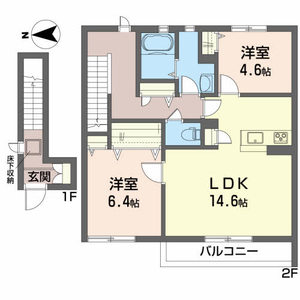 ＣＡＬＭ　ＧＡＲＤＥＮ 201号室