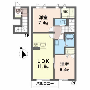 ヴィラーチェ堀西 202号-2
