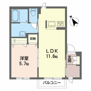 アップルヒルズＣ 105号室