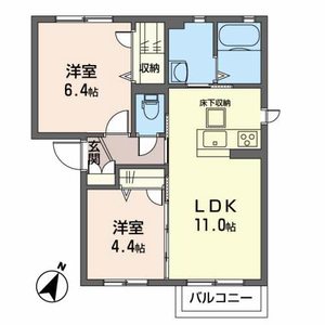 シャーメゾン　アミティエⅡ 102号室