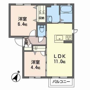 シャーメゾン　アミティエⅡ 202号室