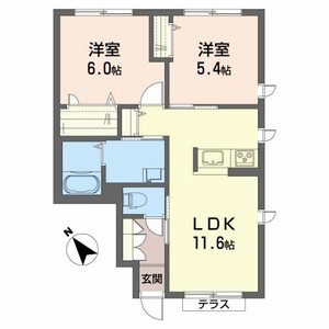 シャーメゾン菅谷台Ⅶ 102号室