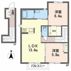ノースフォレストＢ B203号室