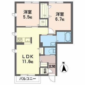 アルカンシエルⅢ 101号室