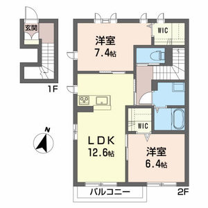 シャーメゾン白樺Ｂ B201号室