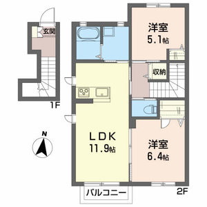 シャーメゾン幕内東 203号室