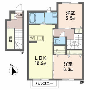 プランドール荒井 202号室