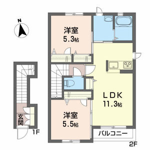 シャーメゾン朝日ヶ丘Ｄ D202号室