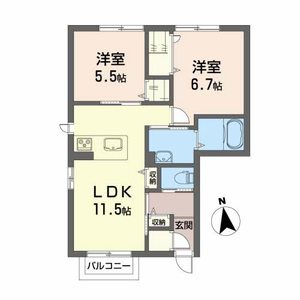 アルフラットＡ A101号室