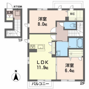 シャーメゾン白鳥Ｃ C201号室
