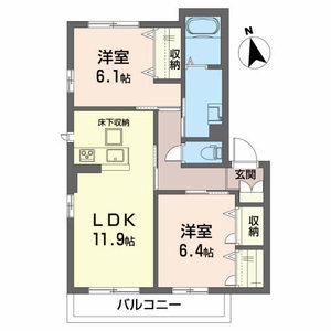 クレフォート貞山Ⅲ 101号-4