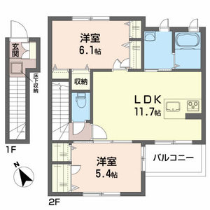 Ｃｏｕｒｔ　Ｈｏｕｓｅ　Ｆｏｒｅｎａ 203号室