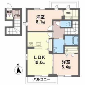 シャーメゾン下原 201号室