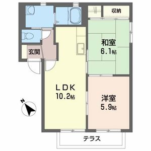 ビューパレスⅡC 102号-12