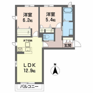 シャーメゾン薬師堂Ⅱ 201号室