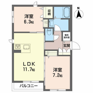 プロヌーブ不来方Ⅱ 102号室