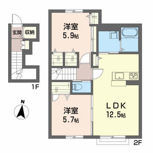 シャーメゾン 翔 207号-2