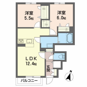 シャーメゾン　オーブＡ A102号室