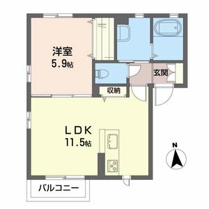 シャーメゾンＭ・Ⅱ 201号室