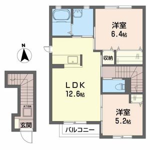 シャーメゾン　仙南 201号-2