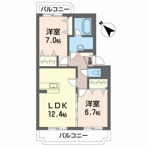 ヴィラグランドール 107号室