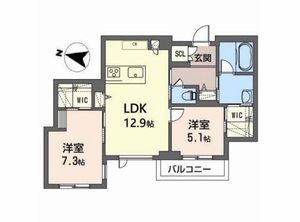 Ｇｒａｎｒｉａ西公園 302号室