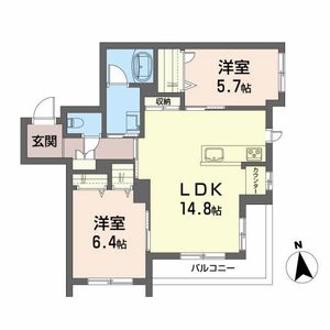 ヒルズ　メゾン　薬師堂 202号室