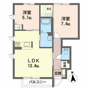 シャーメゾン不来方 101号室