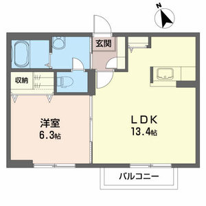 コンフォータブル　Ｂ B102号室